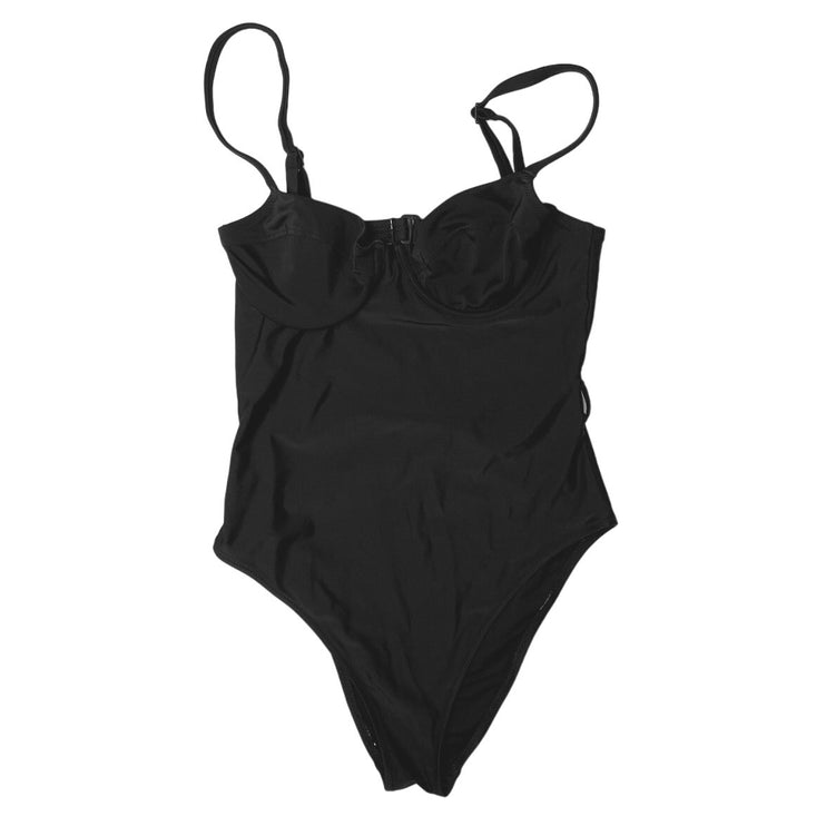 Aerie Black One Piece Under Wire Adjustable Strap Summer Beach Swim Suit Size M