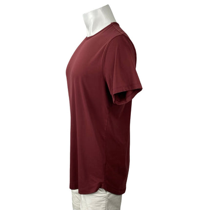 Cuts Men's Red Crew Neck Short Sleeve Casual Basic Plain T Shirt Tee Top Size M