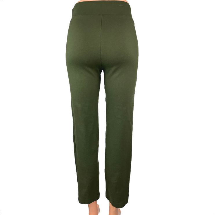 Ann Taylor LOFT Women's Green Pull On High Waisted Straight Casual Pants Sz XXS