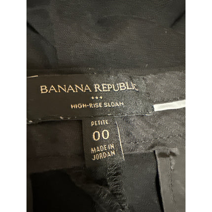 Banana Republic Sloan Women's Black Skinny Cropped Trousers Pants Size 00P