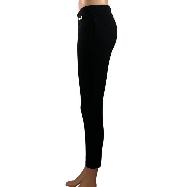 Calvin Klein Power Stretch Women's Black Cropped Skinny Leggings Pants Size PS