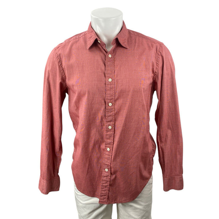 Banana Republic Men's Camden Fit Pink Long Sleeve Button Down Shirt Top Size M