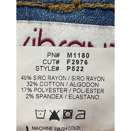 Vibrant M.I.U Womens Blue High Rise Flare Bootcut Bell Bottom Denim Jeans Size 7