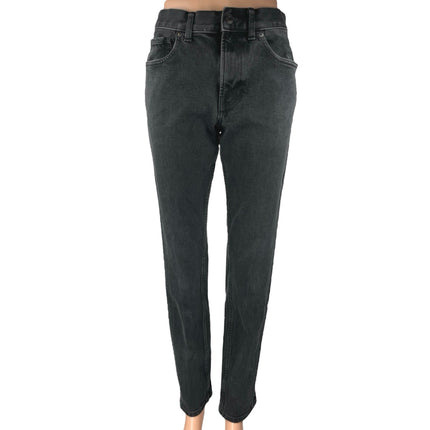 Everlane Uniform Women's Black High Waisted Straight Skinny Denim Jeans Pants 31
