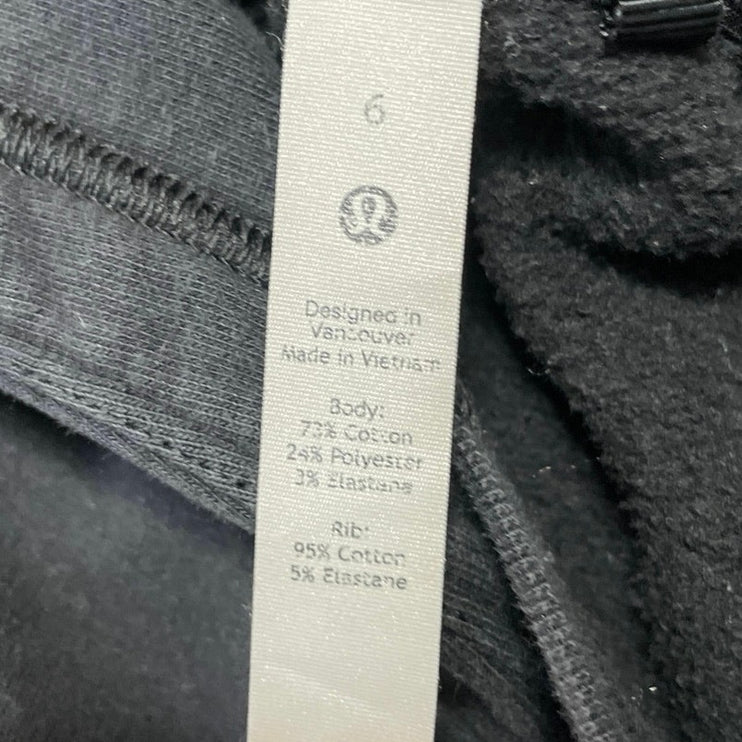 Lululemon All Yours Women's Black Long Sleeve Fleece Hoodie Sweatshirt Top 6