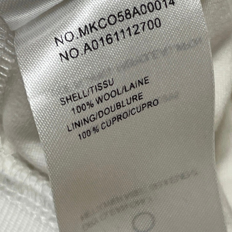 Thom Browne 100% Wool White Hector Embroidered Long Sleeves Sweatshirt Top Sz L