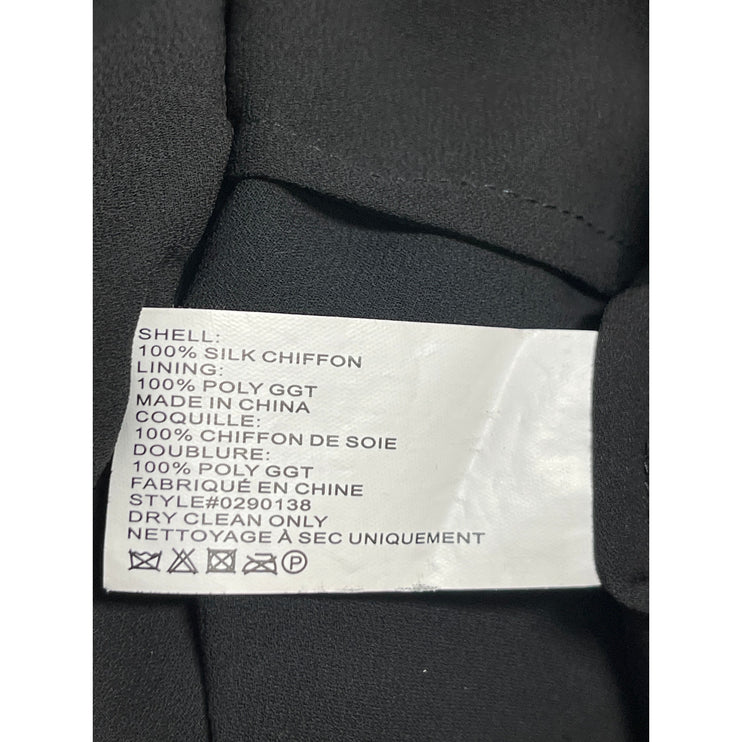 Shoshanna Amora 100% Silk Chiffon Floral Ruffled Smocked Mini A-Line Dress Sz 6