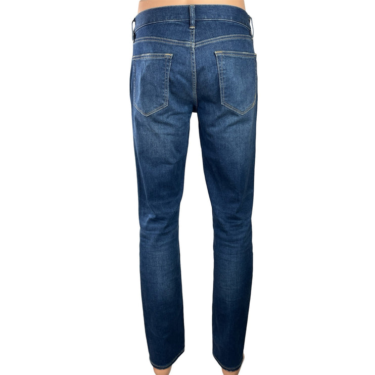 Banana Republic Men's Blue Medium Wash Slim Fit Tapered Denim Jeans Size 30x32