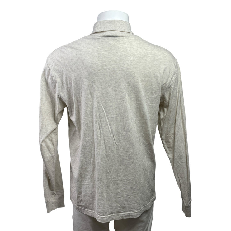 Kith Men's Light Gray Mock Neck Long Sleeve Sweatshirt T Shirt Tee Top Size M