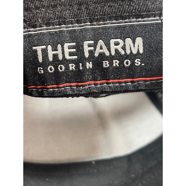 The Farm Goorin Bros Black Mesh Leopard Logo Adjustable Snap Trucker Cap Hat OS