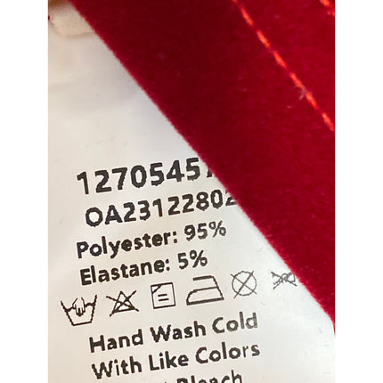 NEW Commense Red Velvet Velour Bandeau Strapless Sleeveless A Line Mini Dress L