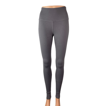 Alo Yoga Gray High Rise Skinny Yoga Gym Athletic Activewear Leggings Pants S/M