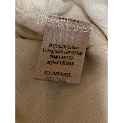 Fashion on Earth Cream Floral Crochet Knit Drawstring Beach Mini Shorts Size M