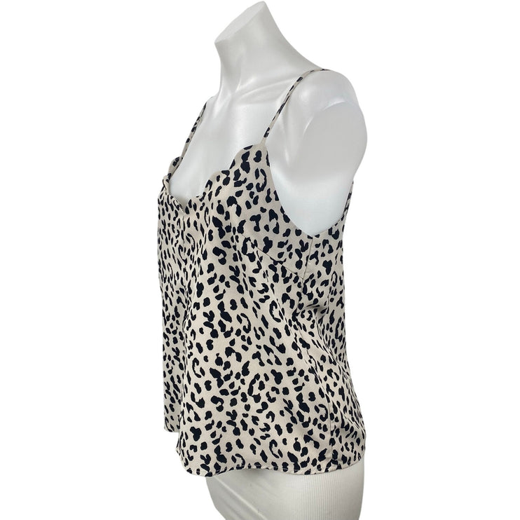 Hashttag Women's Gray Leopard Cheetah Sleeveless Cami Camisole Tank Top Size M