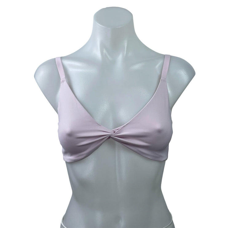Gymshark Elevate Pink Twist Front Workout Gym Activewear Bra Bralette Crop Top S