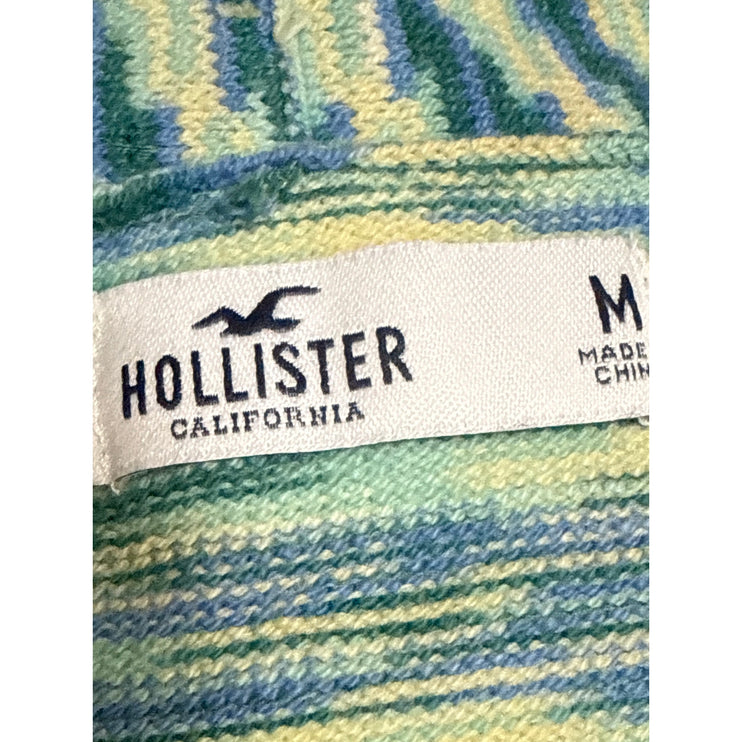 Hollister Multicolor Space Dye V Neck Long Sleeve Button Cardigan Sweater Top M