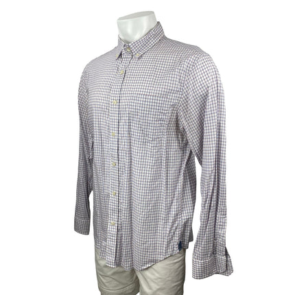 Banana Republic Men's Plaid Check Collared Long Sleeve Button Down Shirt Top L