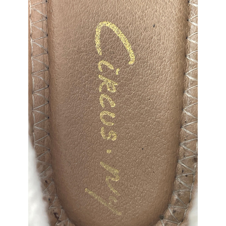 Circus By Sam Edelman Eileen Black Sherpa Slip On Chunky Platform Loafer Shoes 7