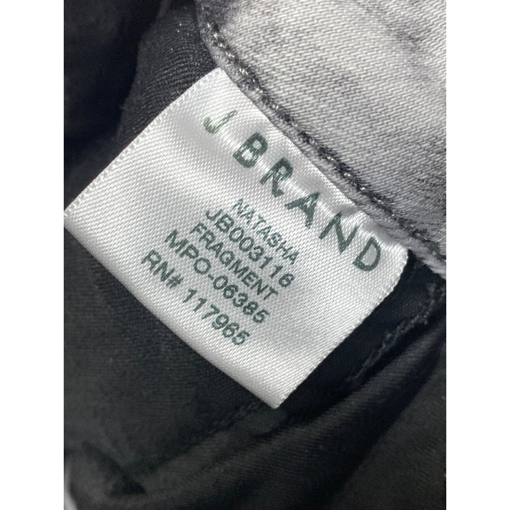 J Brand Women's Gray Acid Wash High Waisted Button Fly Skinny Jeans Pants Sz 28