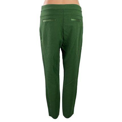Anthropologie Cartonnier Women's Green High Waist Straight Leg Trousers Pants 8