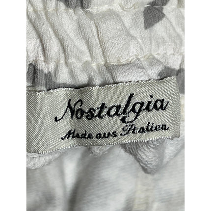 Nostalgia Gray White Camo Camouflage Mid Rise Drawstring Skinny Trousers Pants L