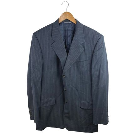 Redaelli Sartoriale 100% Wool Men's Gray Pinstriped Button Blazer Coat Jacket M