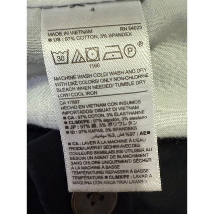 Old Navy Men's Black Twill Straight Leg Slim Fit Khaki Chino Golf Shorts Size 4