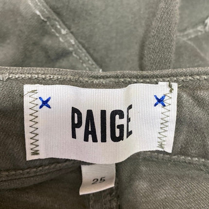Paige Hoxton Ankle Women's Gray Mid Rise Casual Skinny Denim Jeans Size 25