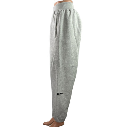 IDA Supply Womens Gray Fleece Logo Tapered Leg Lounge Jogger Sweat Pants Size L