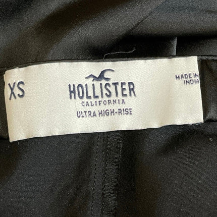 Hollister Women's Black Satin High Rise Midi Flare Straight Pencil Slip Skirt XS