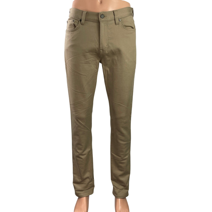 Banana Republic Traveler Mens Brown Slim Straight Skinny Trousers Pants Sz 30x32