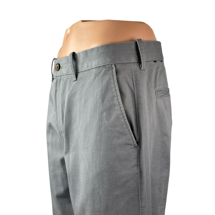 J.Crew Flex Men's Gray High Rise Athletic Slim Chino Denim Jeans Pants W32 L32