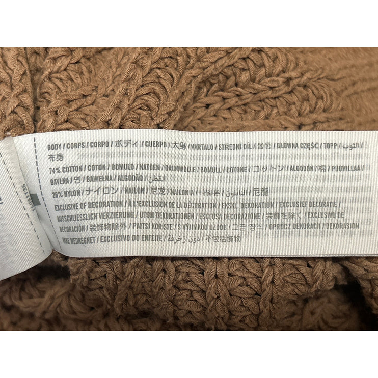 Abercrombie & Fitch Brown Sleeveless Ribbed Knit Crew Sweater Vest Top Size XS