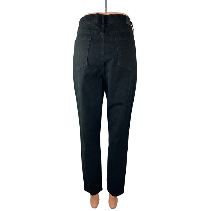 Urban Outfitters BDG Twig High Rise Cropped Women's Black Ring Denim Jeans 32