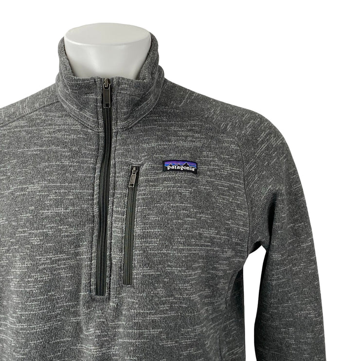 Patagonia Better Sweater Men's Gray 1/4 Zip Outdoor Fleece Sweater Top Size L