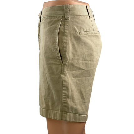 J. Crew Men's Blue Beige High Waisted Casual Straight Chino Khaki Shorts Size 30