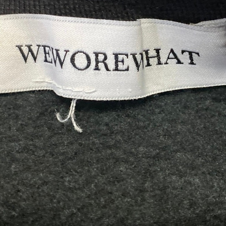 WeWoreWhat Women's Black Long Sleeve Crewneck Fleece Knit Sweater Top Size L