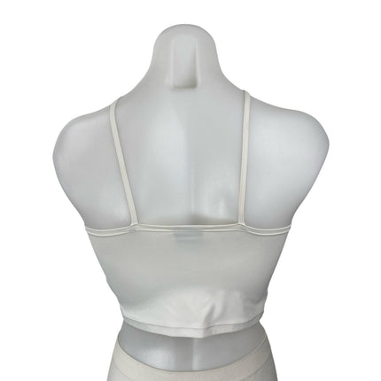 Gymshark Womens White Criss Cross Yoga Athletic Activewear Crop Cami Tank Top XS