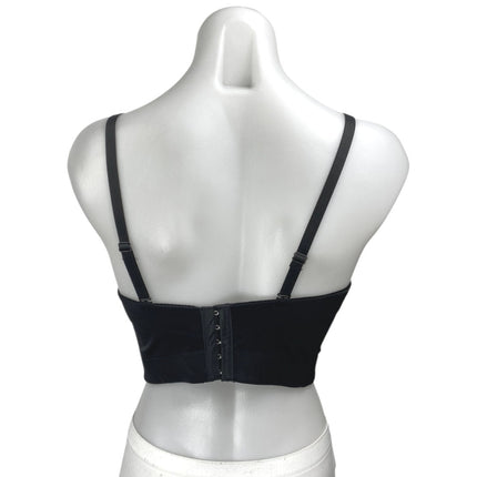 Women's Black Mirror Rhinestone Crystal Sleeveless Cami Camisole Crop Tank Top S