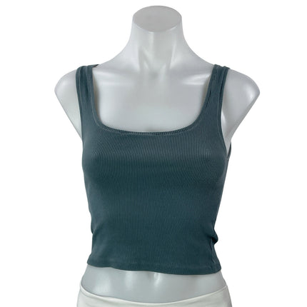 3 Pcs SKIMS Women's Gray Beige Olive Green Sleeveless Crop Tank Top Sets Sz M