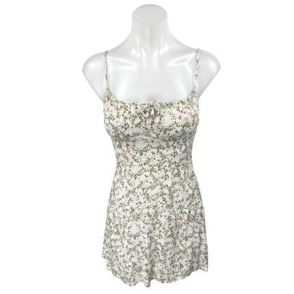 Aritzia Wilfred Multicolor Floral Sleeveless Cami Camisole Mini Tank Dress Sz 0