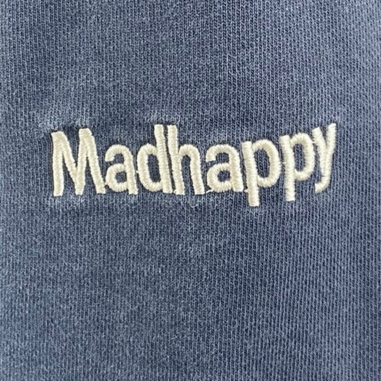 Madhappy Women's Navy Blue High Rise Embroidered Tapered Jogger Sweat Pants XS