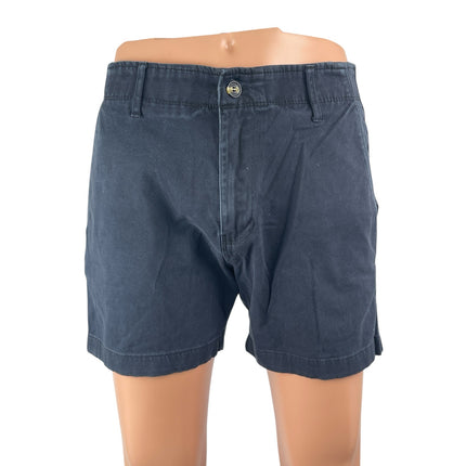 Nat Nast Men's Navy Blue Cotton High Rise Casual Mini Chino Khaki Shorts Size 32