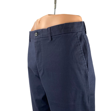 NEW Banana Republic Mason Men's Blue Tapered Chino Khaki Trousers Pants Size 35