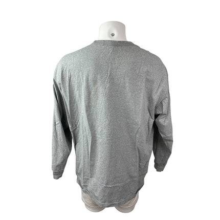Nike Men's Gray Logo Embroidered Long Sleeve Pocket T Shirt Tee Top Size XXL