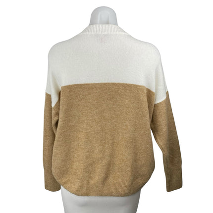 Vince Camuto Women's Color Block Crew Neck Long Sleeve Sweatshirt Sweater Top S