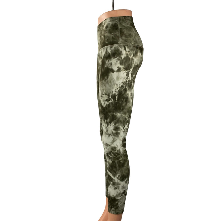 Lululemon Align Diamon Dye Green High Rise Yoga Crop Athletic Leggings Pants 4