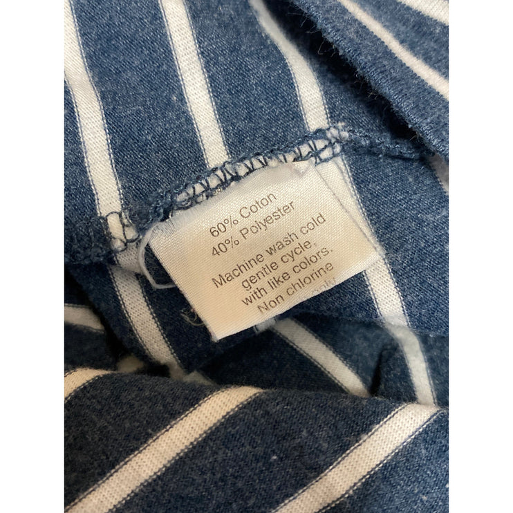 J.Crew Womens Blue Striped Crew Neck Short Sleeve Basic Tee Casual T-Shirt Top S