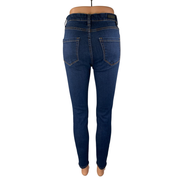 Blank NYC Women's Blue Button Fly High Waisted Skinny Denim Jeans Size 26