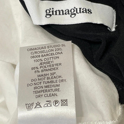 Gimaguas Womens Black White Sleeveless Color Block Fit & Flare Midi Dress Sz XS